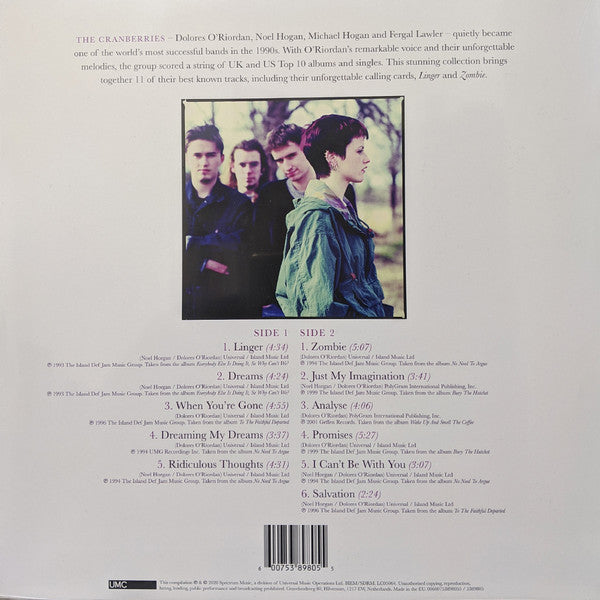 The Cranberries - Dreams: The Collection (LP) Vinyl Record rear