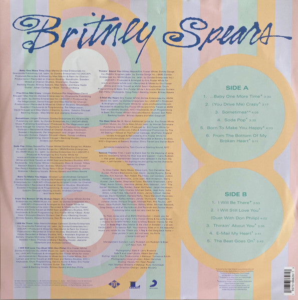 Britney Spears - Baby One More Time (Ltd. Pic. Disc) Vinyl Record rear