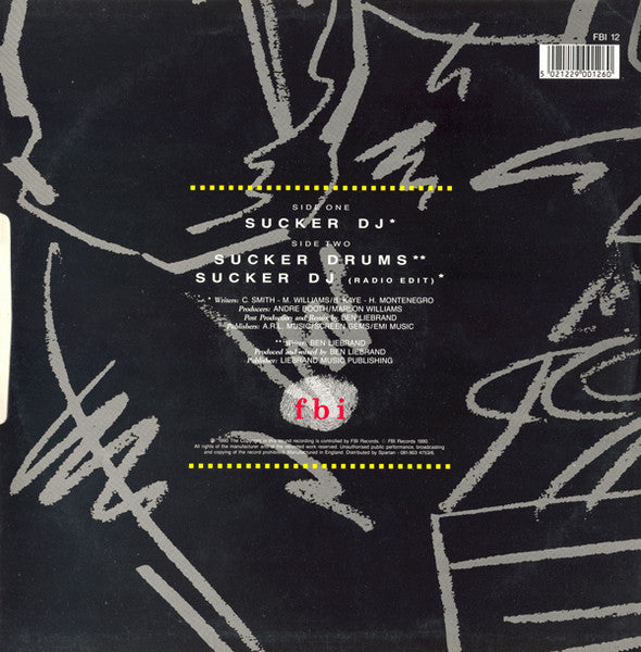 Dimples D - Sucker DJ (12") Vinyl Record rear