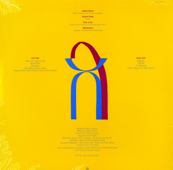 King Crimson - Three Of A Perfect Pair (LP) (200g Vinyl Record) rear
