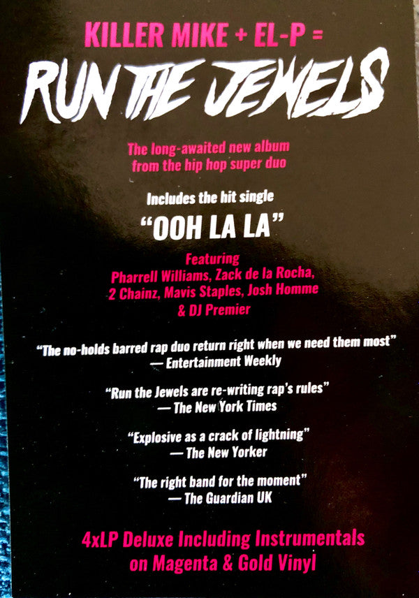 Run The Jewels – Run The Jewels 4 (Deluxe, Ltd. 4LP) Vinyl Record sticker