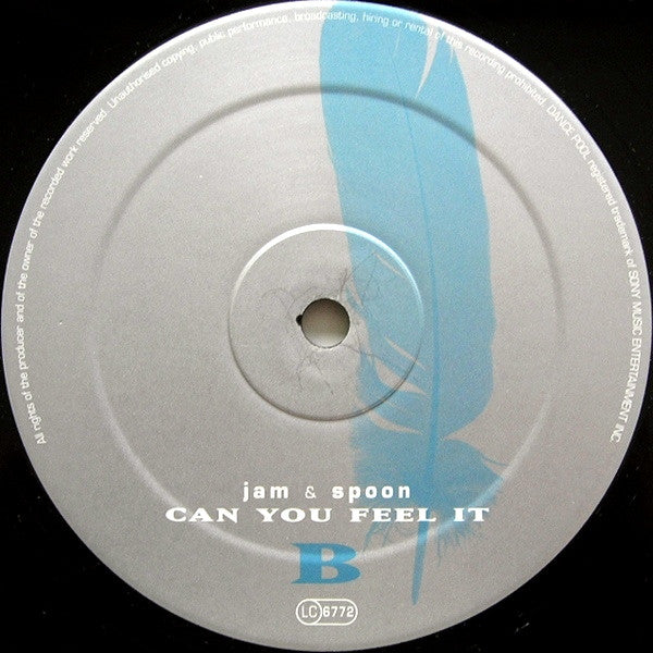 Jam & Spoon Feat. Plavka - Angel (Ladadi O-Heyo) (12") Vinyl Record label 2