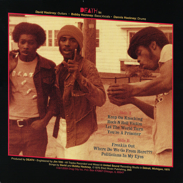 Death (Detroit) – ...For The Whole World To See (LP Vinyl Record) rear