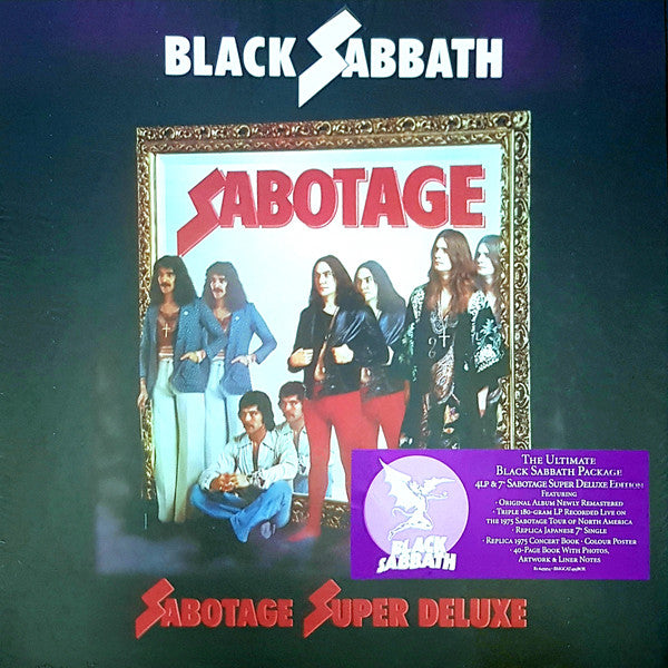 Black Sabbath – Sabotage (Super Deluxe 4LP + 7" Vinyl Box Set, 180g) cover
