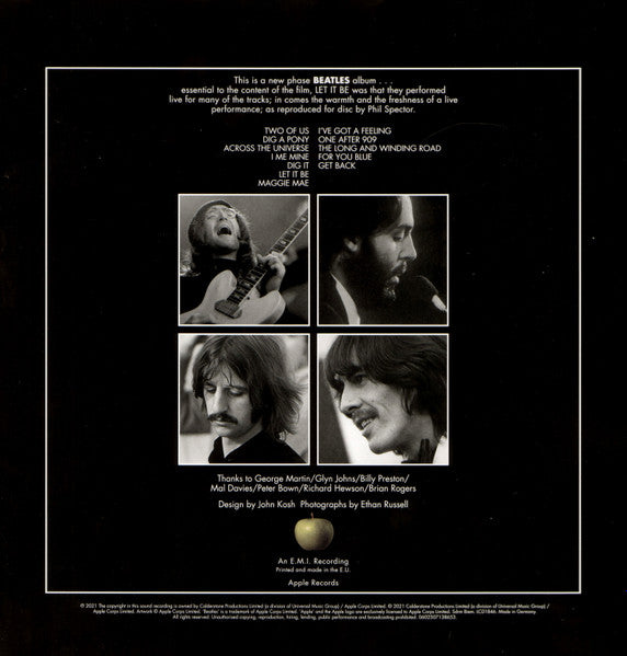The Beatles - Let It Be (LP) (Special Edition, 180g Vinyl Record) rear