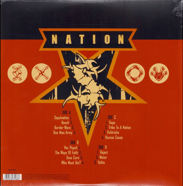 Sepultura - Nation (2LP 180g Remastered Vinyl Record) rear