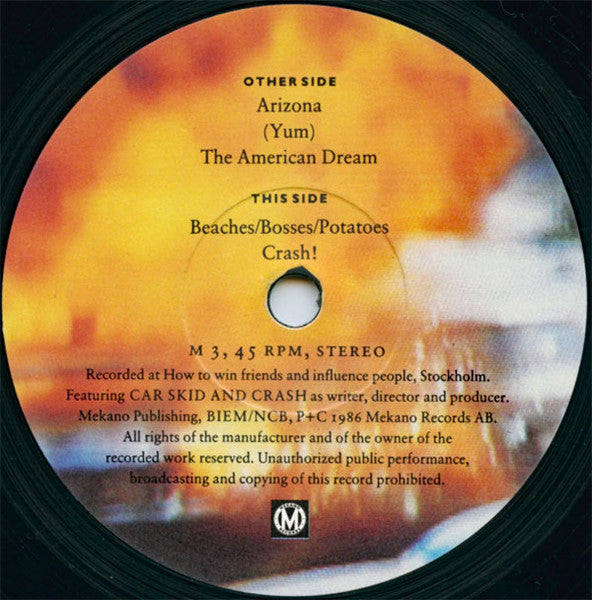 Car Skid And Crash - Toys Are Terrific (10") Vinyl Record label 2