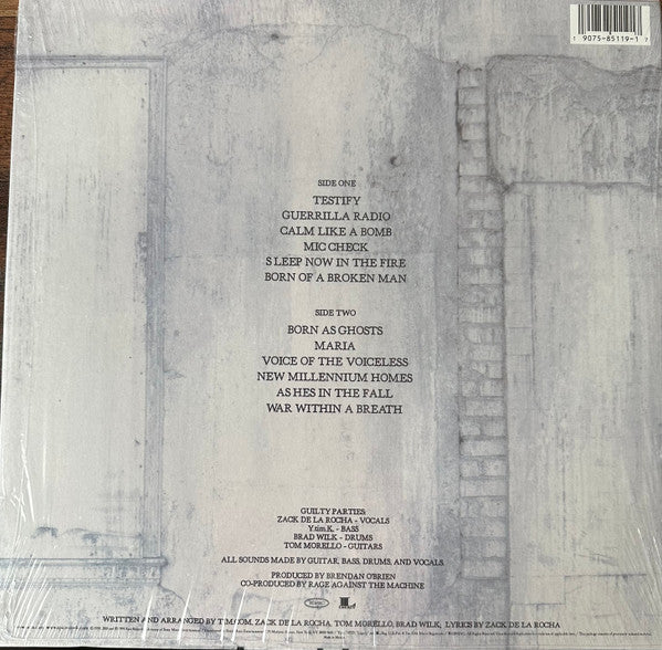 Rage Against The Machine - The Battle Of Los Angeles (LP) (180g Vinyl Record) rear