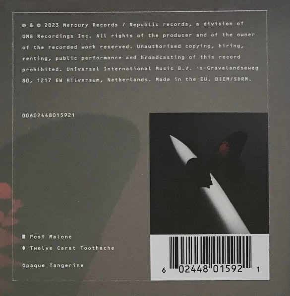 Post Malone – Twelve Carat Toothache (Ltd. 2LP Tangerine Vinyl) sticker