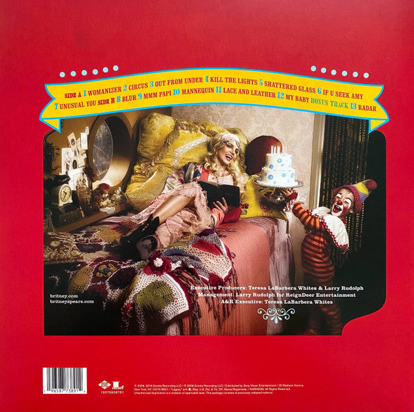 Britney Spears - Circus (LP) Vinyl Record rear