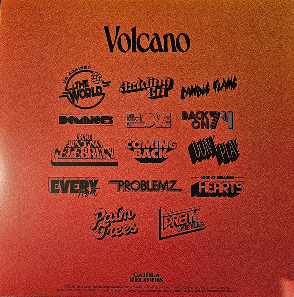 Jungle – Volcano (LP Vinyl Record) rear