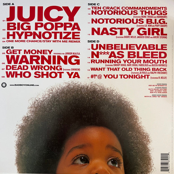 The Notorious B.I.G. - Greatest Hits (2LP) Vinyl Record rear