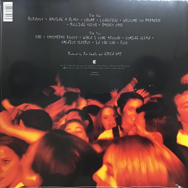 Green Day - Dookie (LP) (Baby Blue Vinyl Record) rear