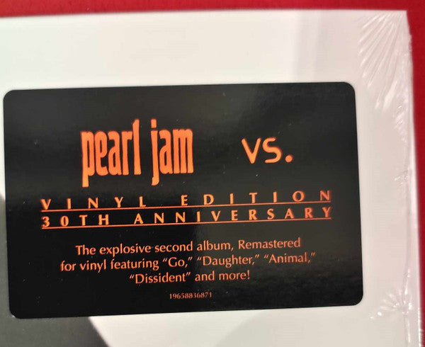 Pearl Jam – Vs. (LP 30th Anniv. Clear Vinyl Record) sticker 1
