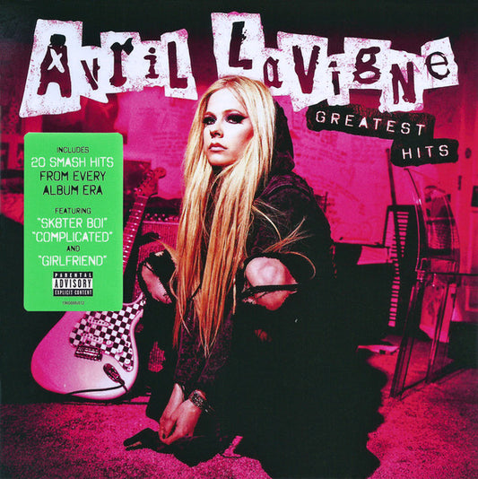 Avril Lavigne – Greatest Hits (Limited Neon Green Vinyl 2LP) cover