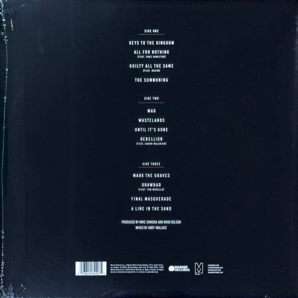 Linkin Park - The Hunting Party (2LP Etched Blue Vinyl Record) rear