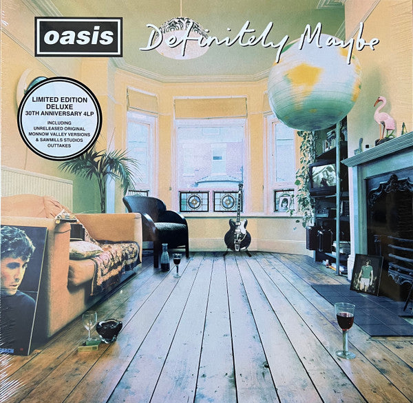 Oasis – Definitely Maybe (4LP Deluxe Ltd. 30th Anniv. Ed. Vinyl Record) front