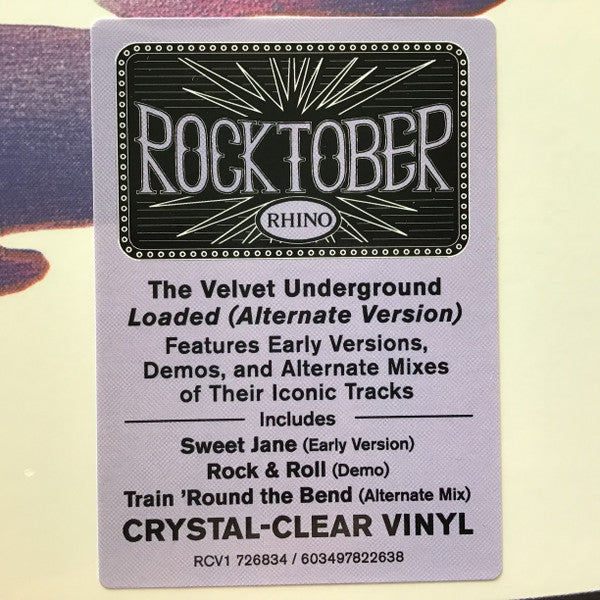 The Velvet Underground – Loaded (LP Alt. Version Clear Vinyl Record) sticker
