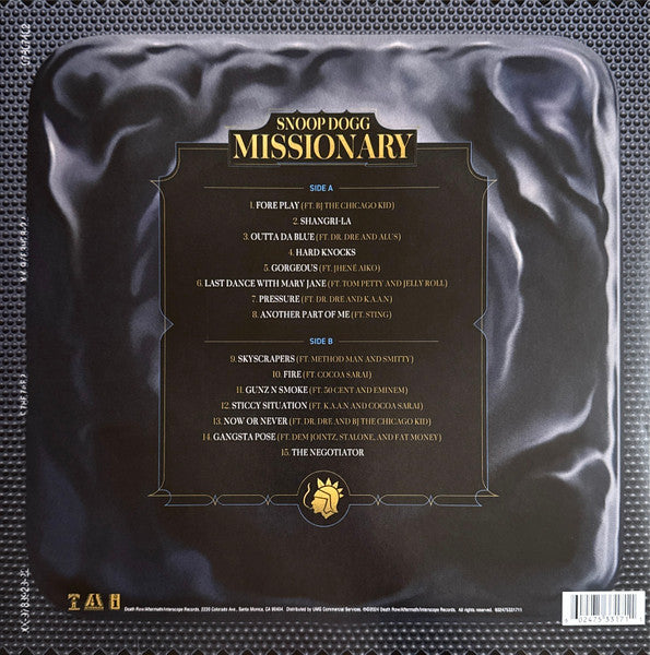 Snoop Dogg – Missionary (Limited Edition Picture Disc Vinyl LP) rear