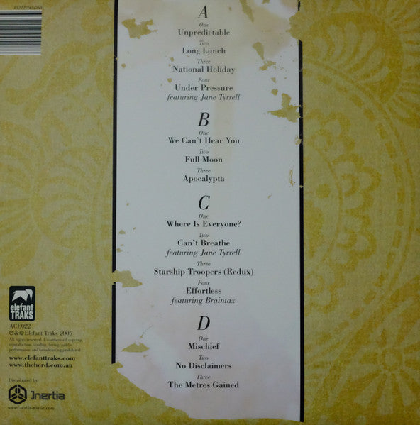 The Herd – The Sun Never Sets Vinyl Record rear