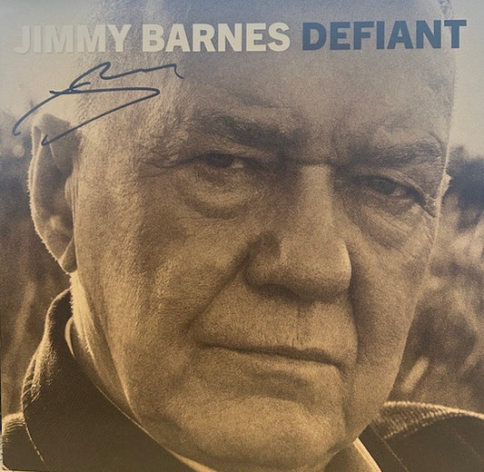 Jimmy Barnes – Defiant (Limited Edition Red & Black Marbled Signed Vinyl LP) cover