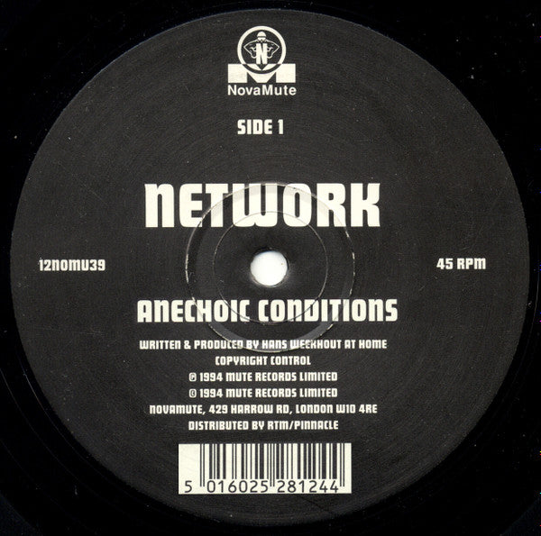 Network - Anechoic Conditions / I Think I Love You (12") Vinyl Record side B