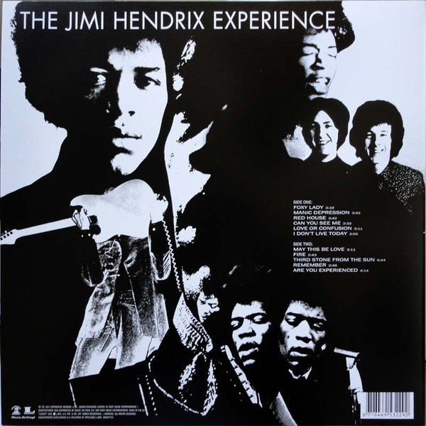 The Jimi Hendrix Experience - Are You Experienced (180g Mono LP Vinyl Record) rear