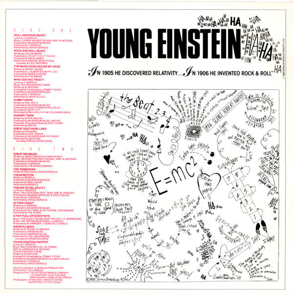 Young Einstein (A Serious Motion Picture Soundtrack) (LP, Comp, Ltd) Vinyl Record insert