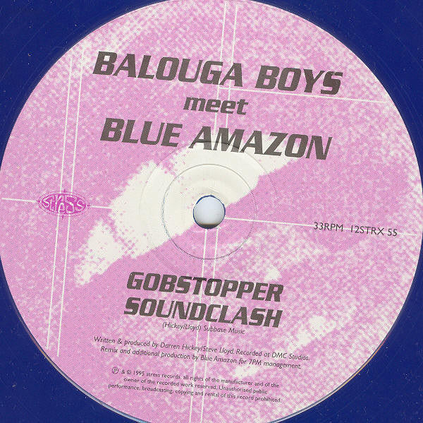 Balouga Boys meet Blue Amazon - Gobstopper Soundclash (12",S/Sided,Blu) Vinyl Record