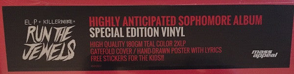 Run The Jewels - Run The Jewels 2 (First Pressing)(Mass Appeal) Vinyl Record sticker