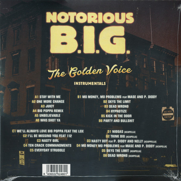 The Notorious BIG - Instrumentals the Golden Voice (Ltd. 2LP) Vinyl Record rear
