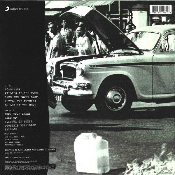 Rage Against The Machine – Rage Against The Machine (Remastered 180g Vinyl LP) rear