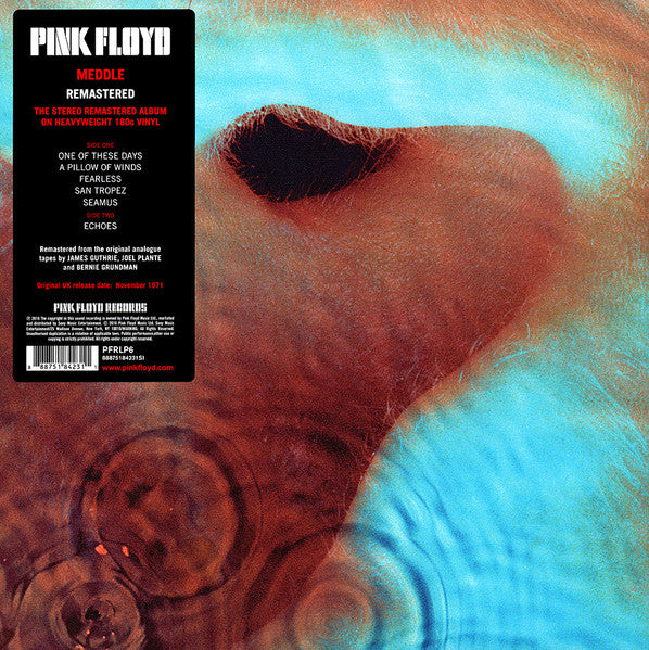 Pink Floyd – Meddle (LP 180g Remastered Vinyl Record) cover