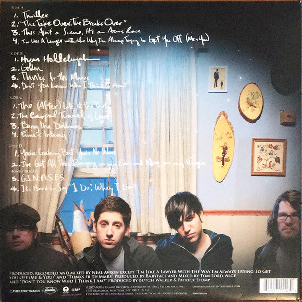 Fall Out Boy - Infinity On High (LP) Vinyl Record rear