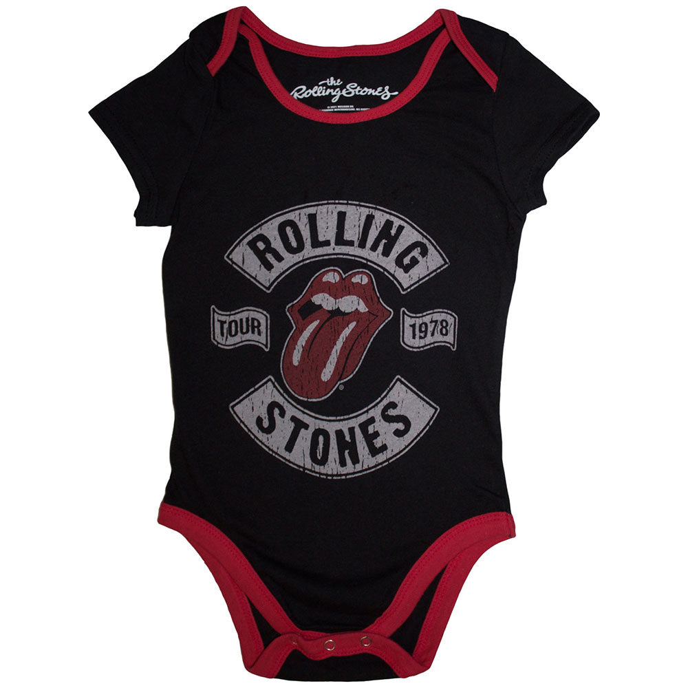 The Rolling Stones - US Tour 1978 Baby Onesie (Black)