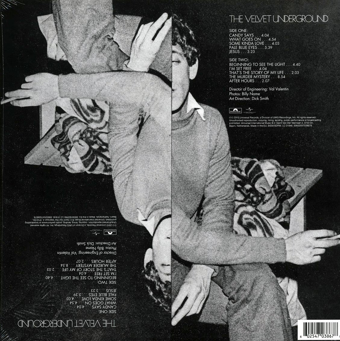 The Velvet Underground - The Velvet Underground (180g) Vinyl Record Rear
