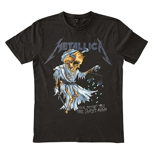 Metallica - Their Money Tips Her Scales Again T-Shirt (Black)