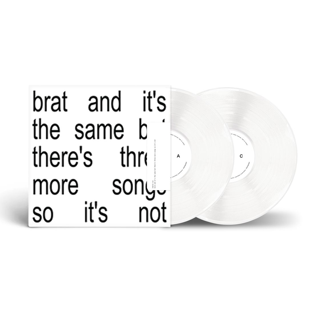 Charli XCX - Brat And It's The Same But There's Three More Songs So It's Not (2LP White Vinyl Record) vinyl