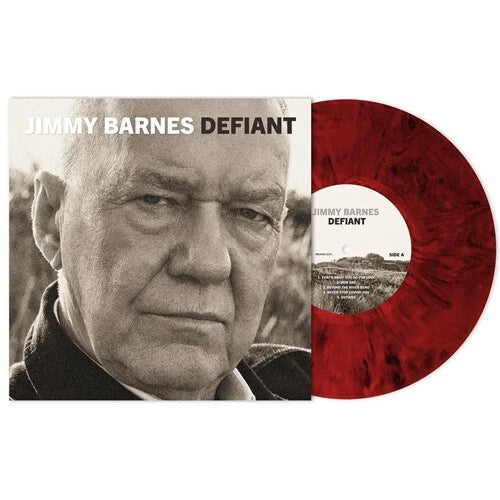 Jimmy Barnes – Defiant (Limited Edition Red & Black Marbled Signed Vinyl LP) vinyl