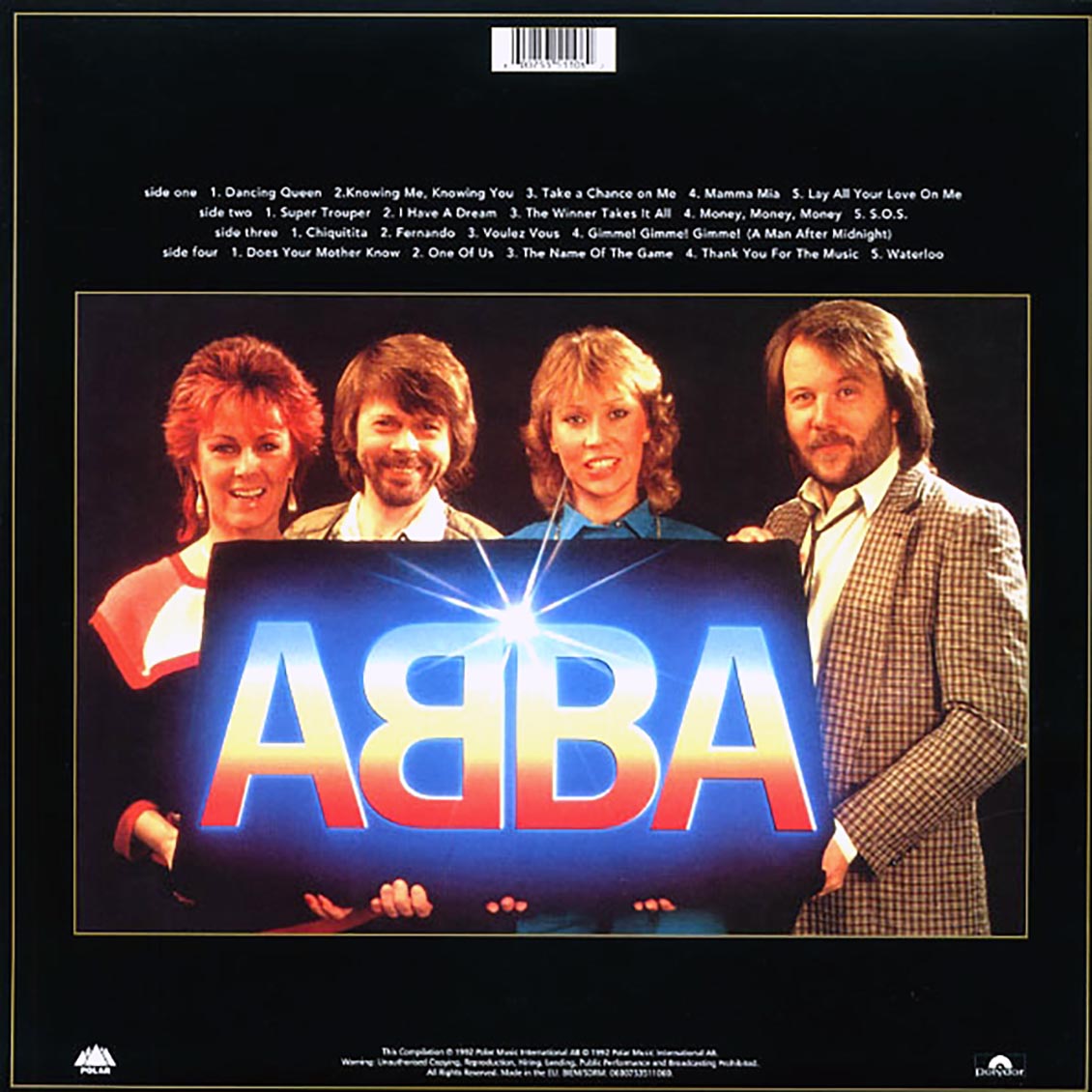 ABBA - Gold: Greatest Hits (2LP 180g) Vinyl Record rear