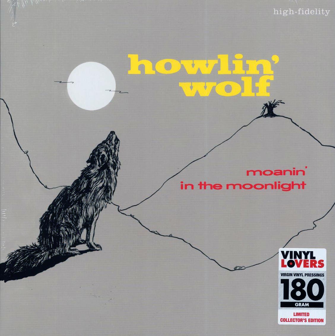Howlin' Wolf – Moanin' In The Moonlight (Limited Edition 180g Mono Vinyl LP) cover