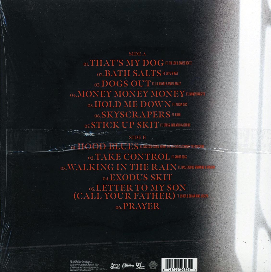 DMX - Exodus (LP Vinyl Record) rear