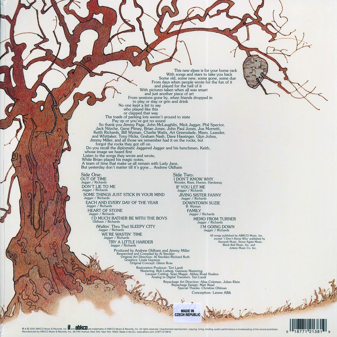 The Rolling Stones - Metamorphosis (LP 180g Vinyl Record) rear