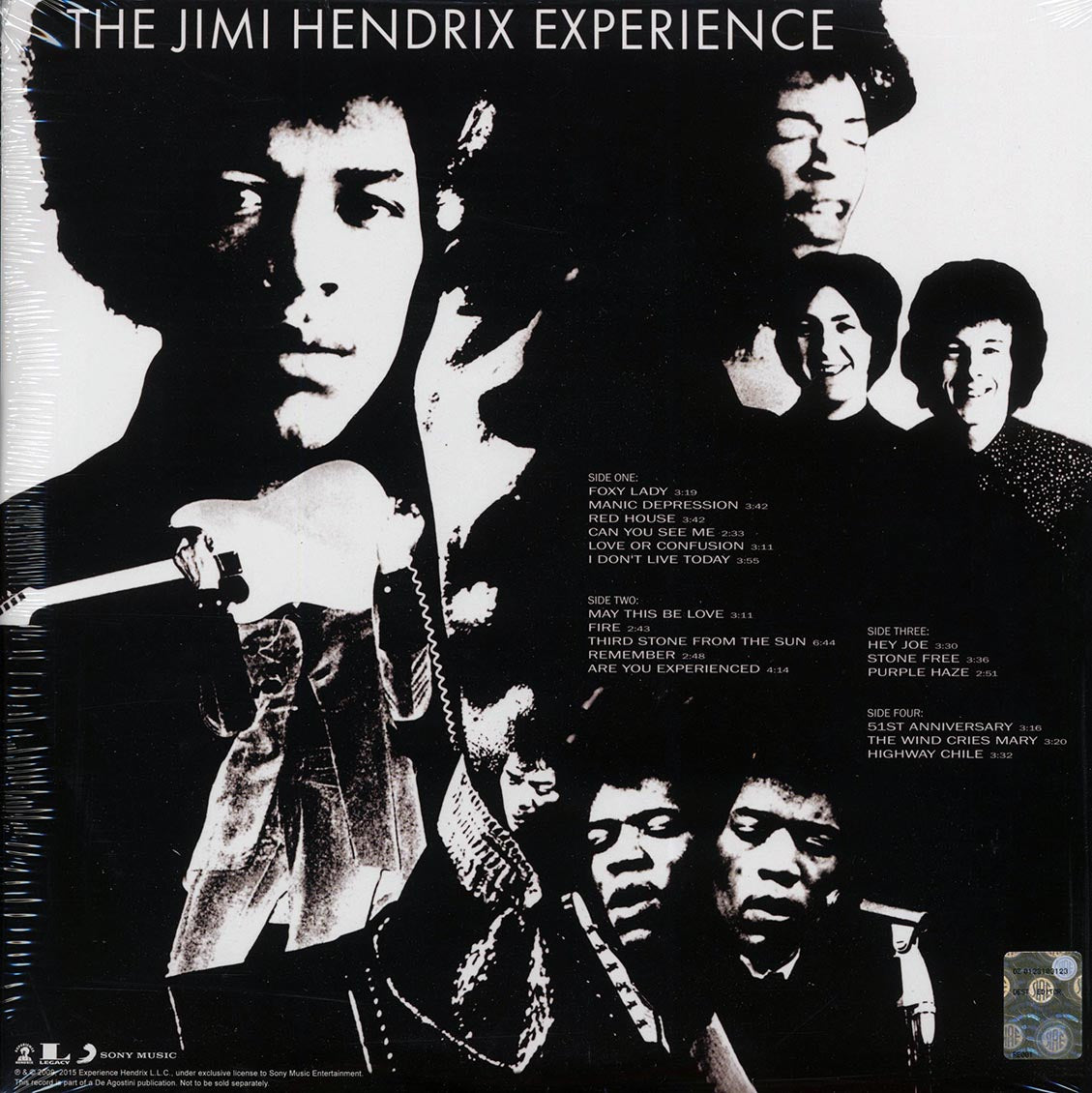 The Jimi Hendrix Experience - Are You Experienced (2LP 180g Remastered) Vinyl Record rear