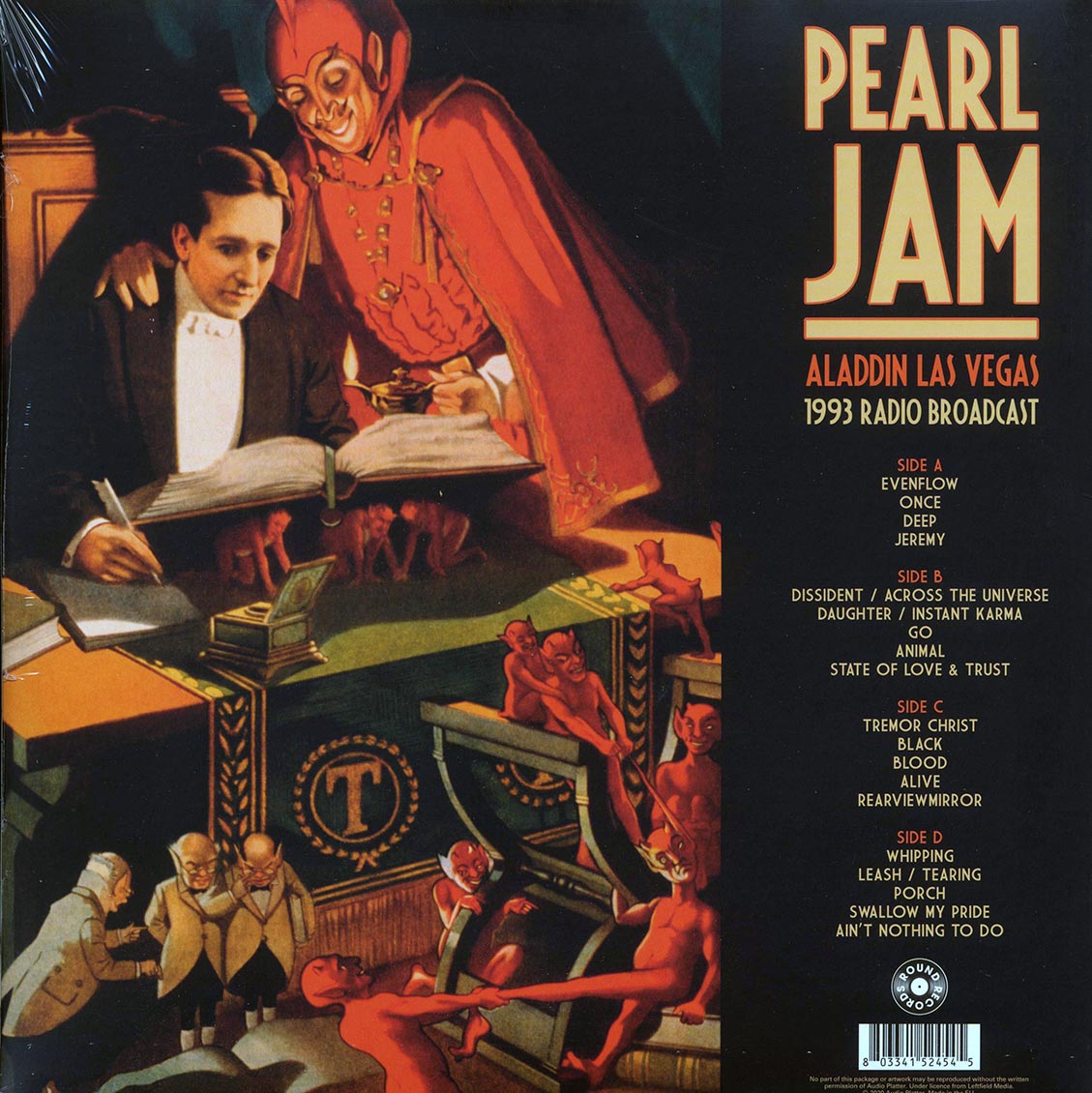 Pearl Jam - Aladdin Las Vegas 1993 (Vinyl 2LP) rear