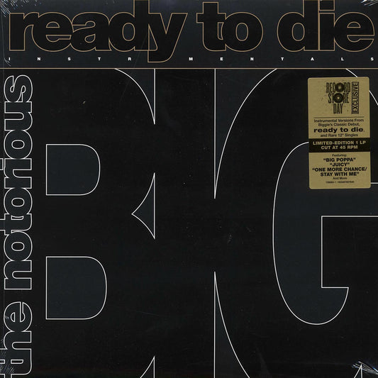 The Notorious BIG - Ready To Die Instrumentals (Record Store Day) (Ltd. 45rpm) Vinyl Record front