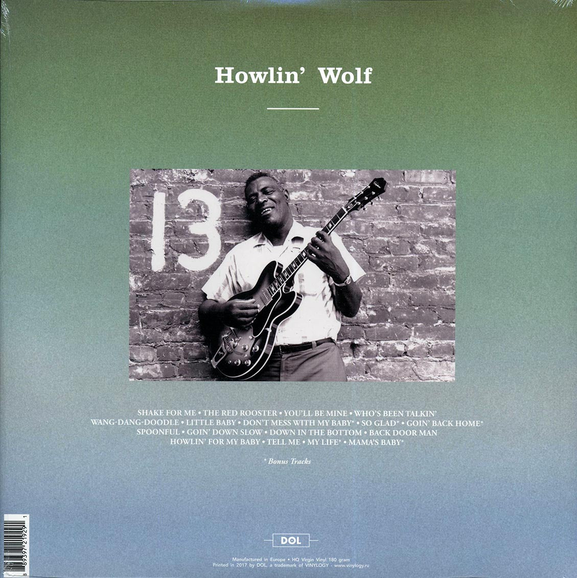 Howlin Rev Howlin' Wolf - Howlin' Wolf (180g) Vinyl Record | Heathen Records