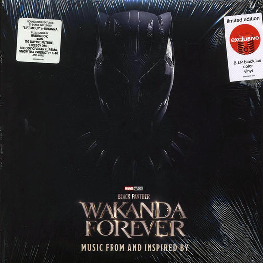 Music From And Inspired By Black Panther: Wakanda Forever (Ltd. 2LP Black Ice Vinyl Record) front