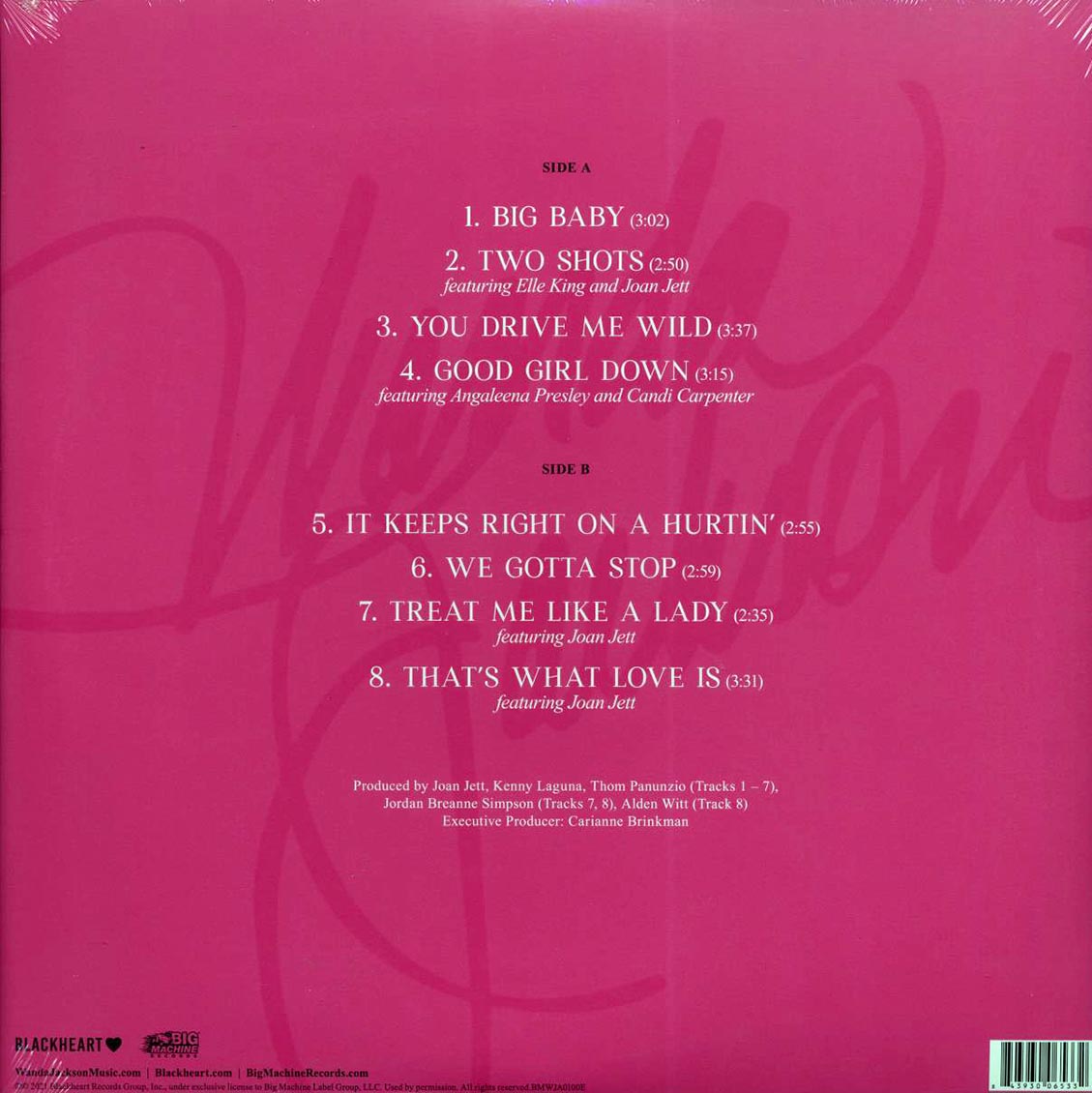 Wanda Jackson – Encore (Translucent Red Vinyl LP, Gatefold, 2021) rear
