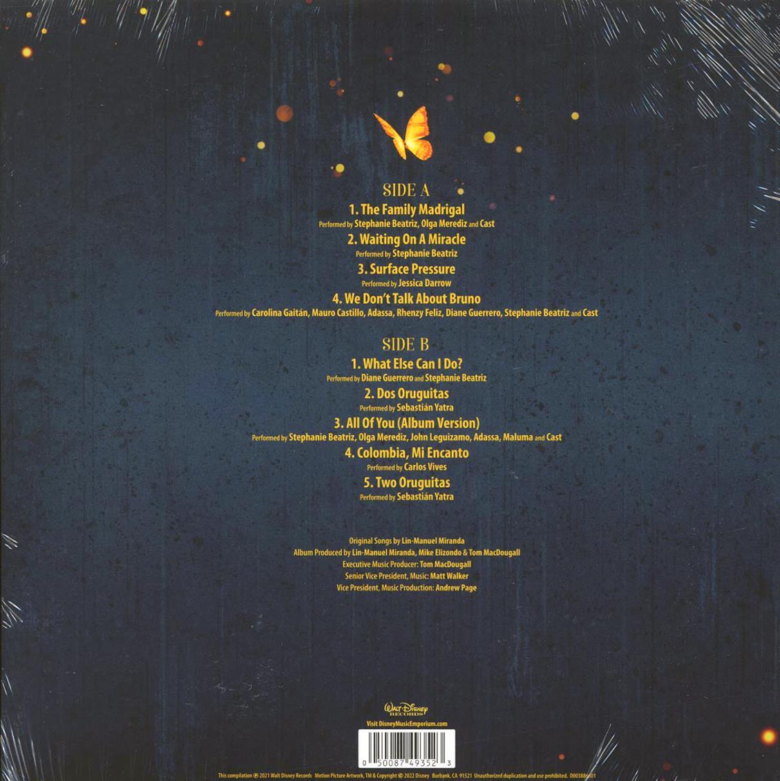 Encanto – Original Motion Picture Soundtrack (Limited Edition Emerald Green Vinyl LP) rear